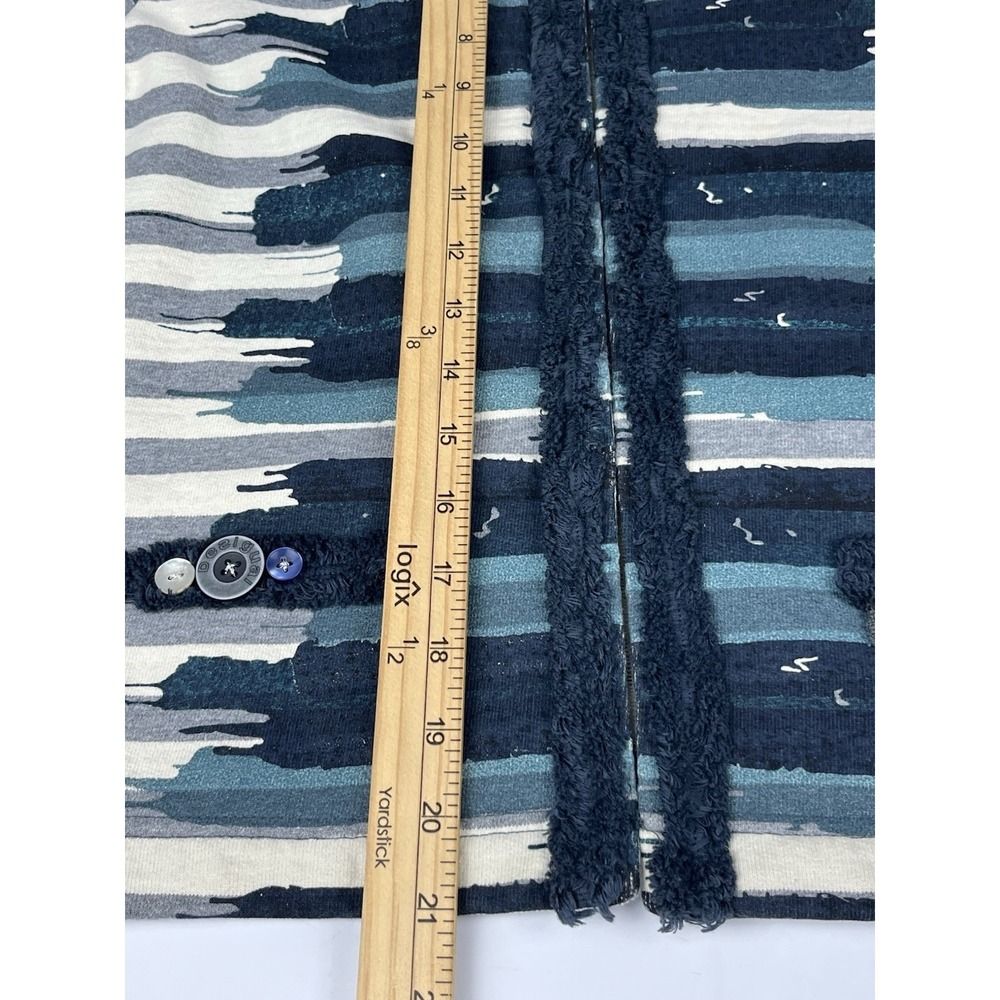 Desigual Women's Jacket Blue/White Cotton Hook&Eye Closure Size L - Picture 10 of 12